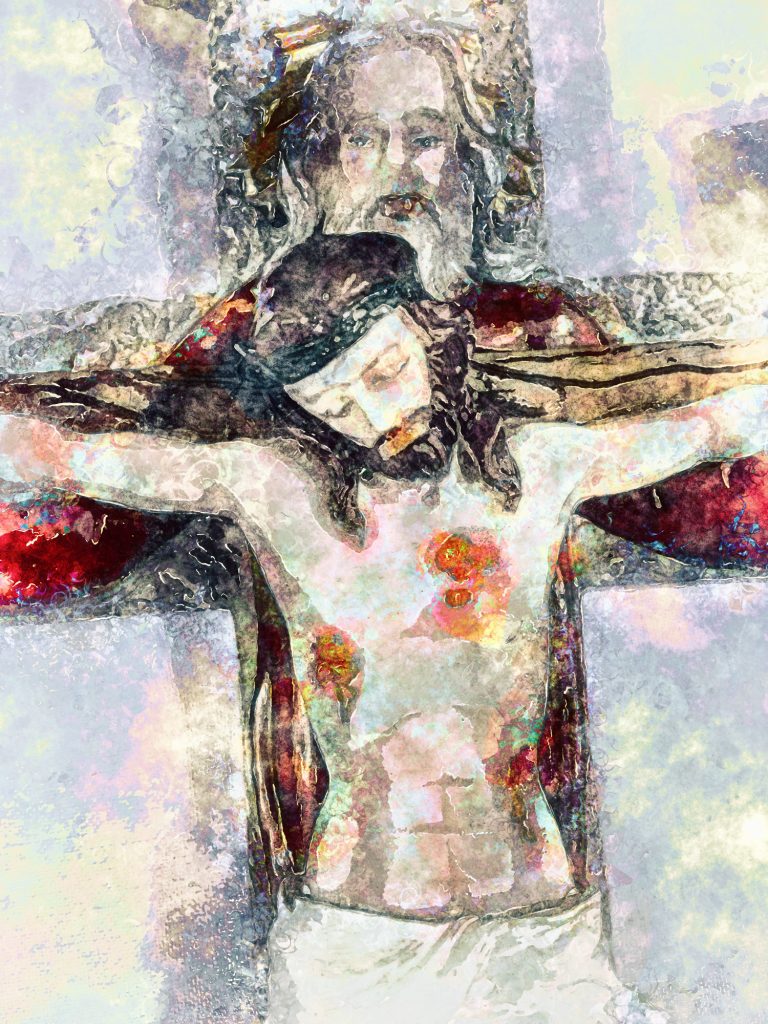 Jesus Crucified with the Father close to Him